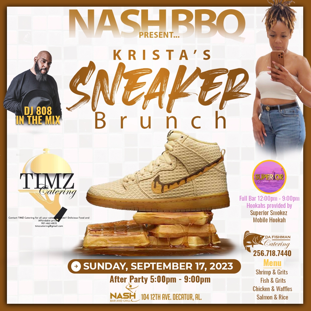 Krista's Sneaker Brunch – Nash BBQ